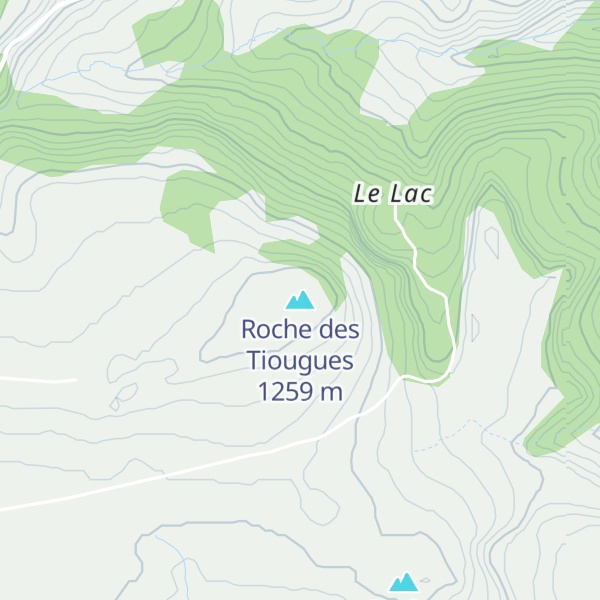 Map of Roche des Tiougues