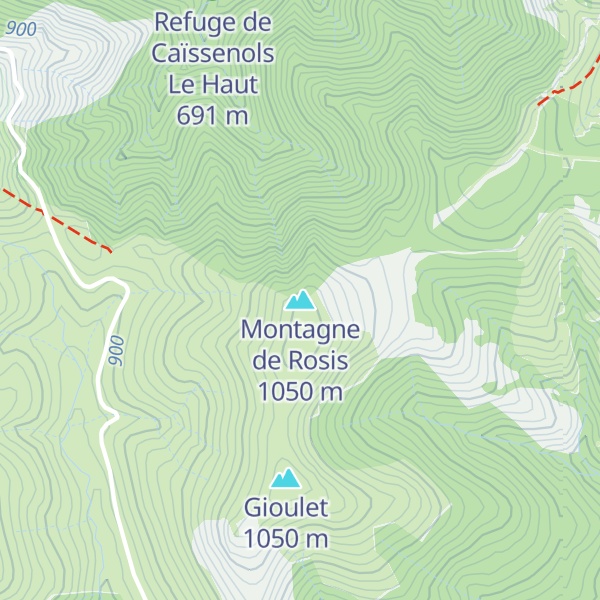 Map of Montagne de Rosis