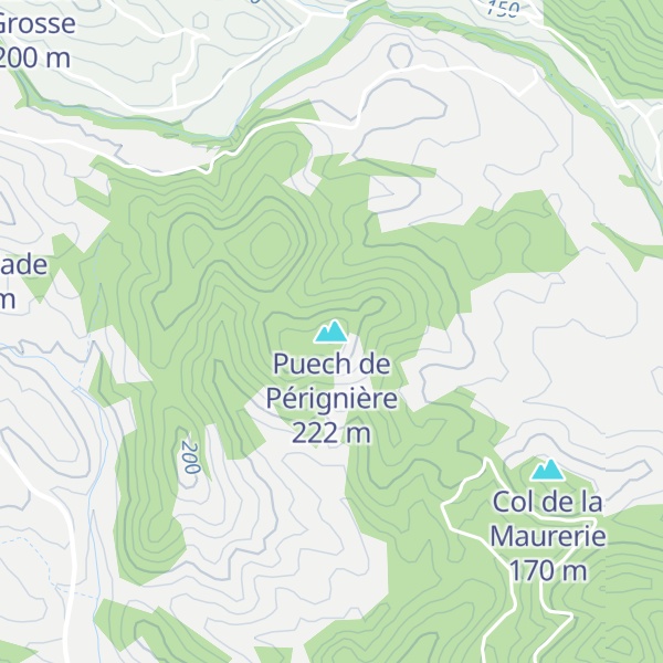 Map of Puech de Pérignière