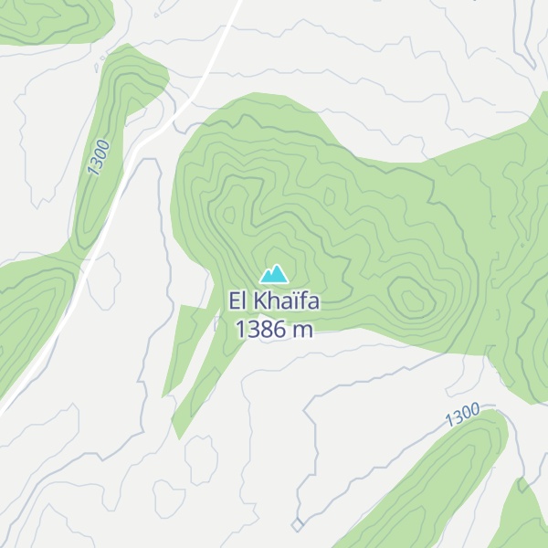 Map of El Khaïfa