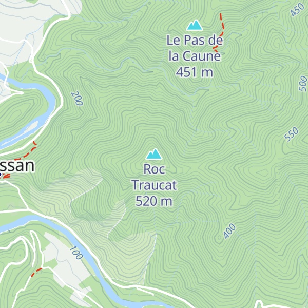 Map of Roc Traucat