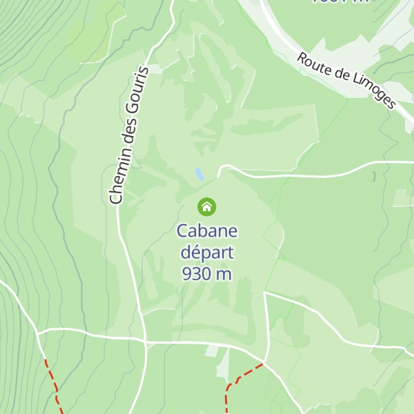 Map of Cabane départ
