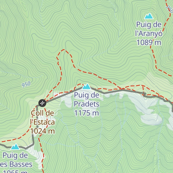Map of Puig de Pradets