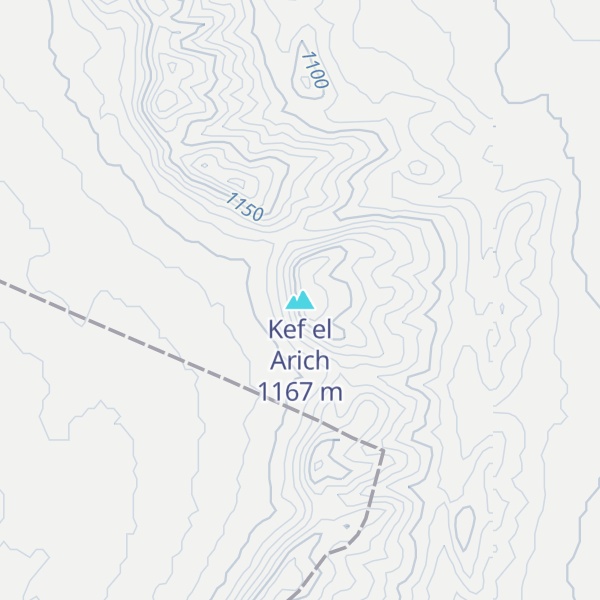 Map of Kef el Arich