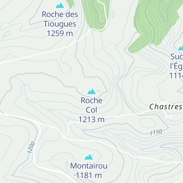 Map of Roche Col