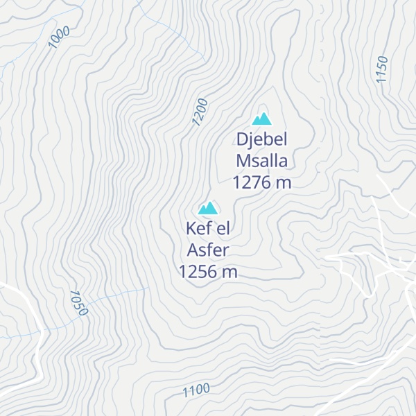 Map of Kef el Asfer