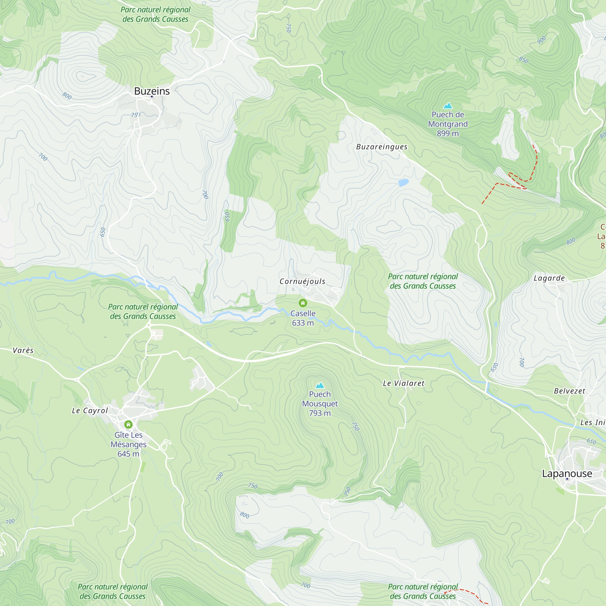 Caselle map