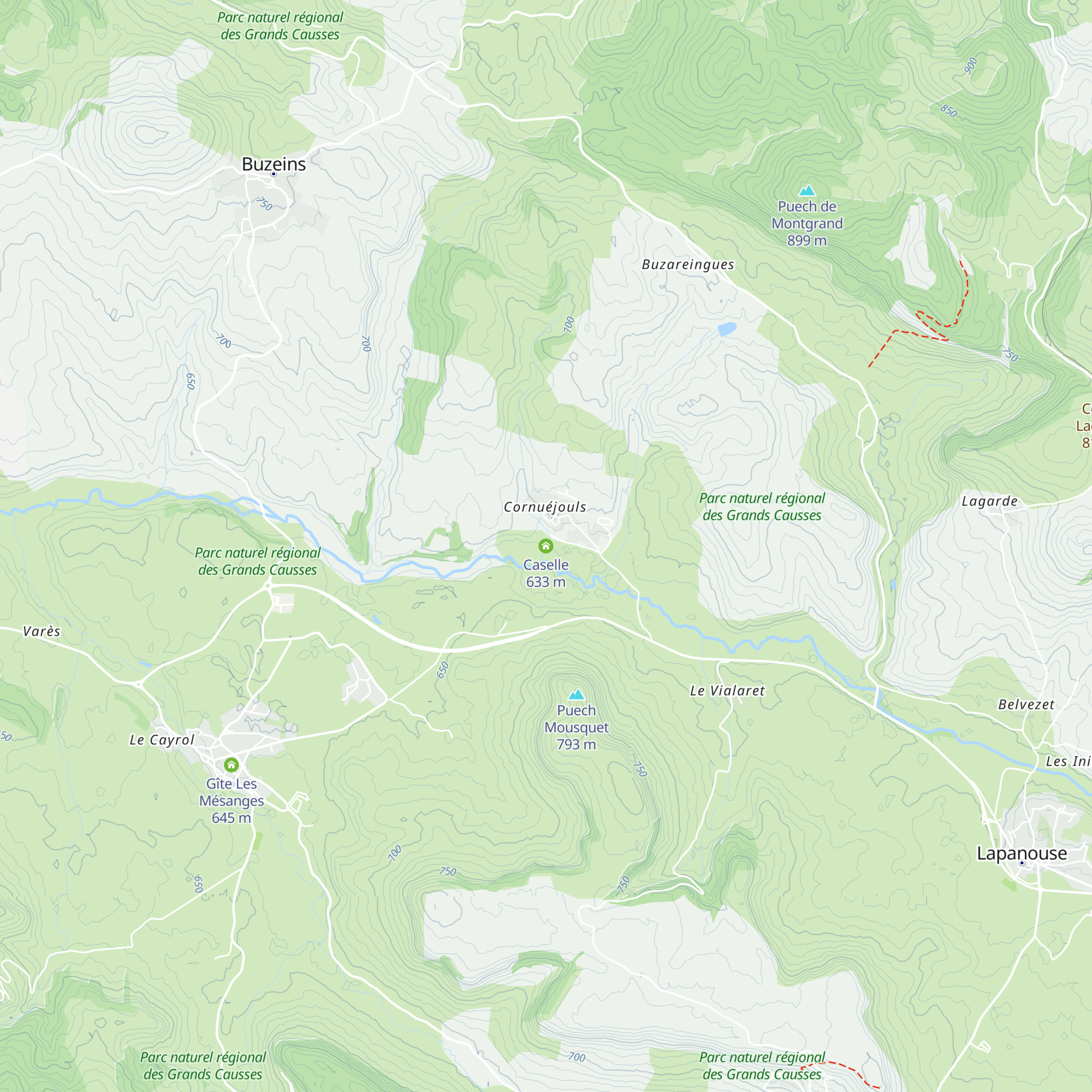 Caselle map