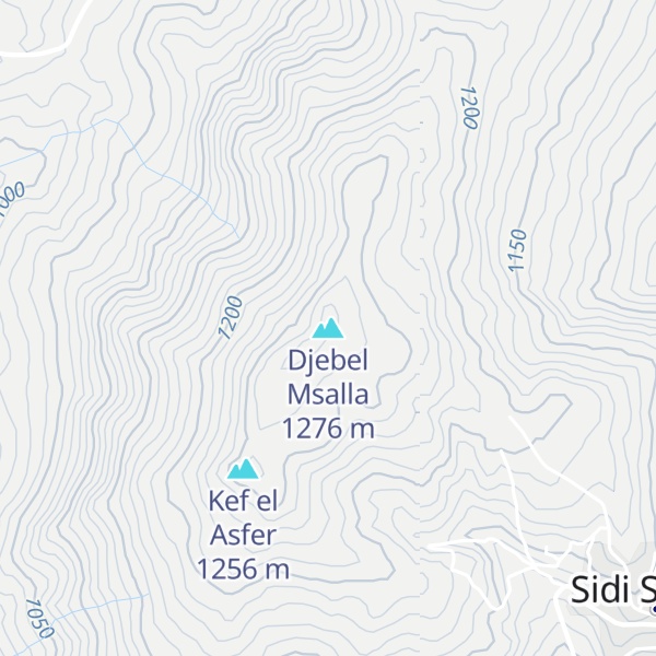 Map of Djebel Msalla