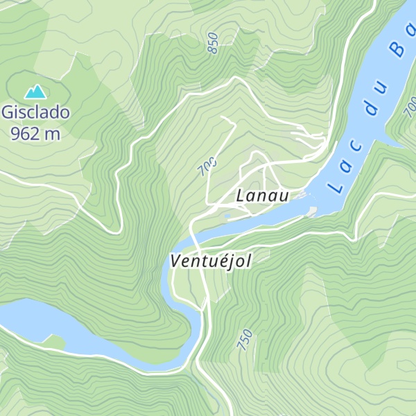 Map of Gîte-Auberge du Pont de Lanau