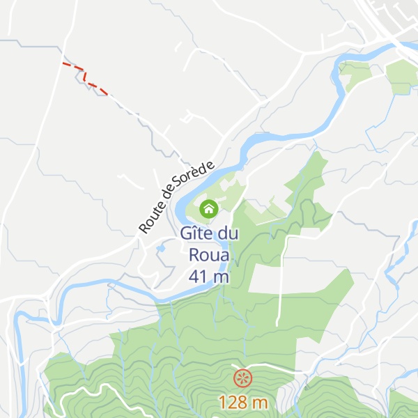 Map of Gîte du Roua