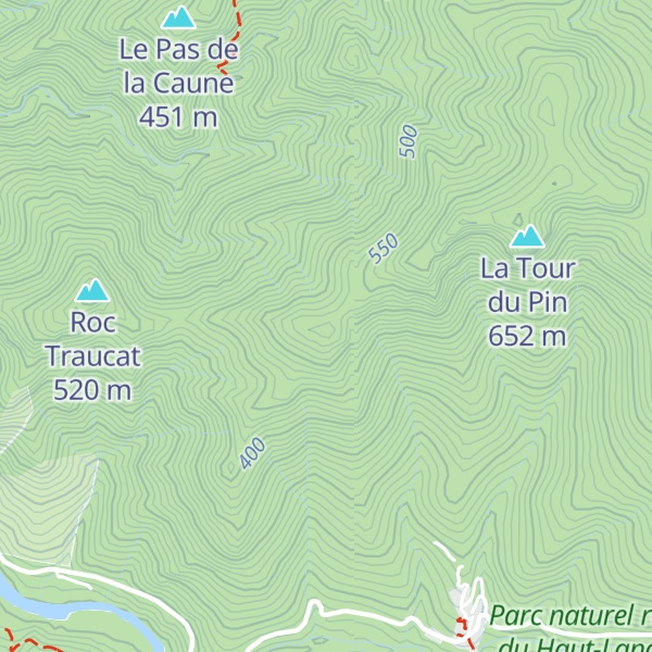 Map of La Baume