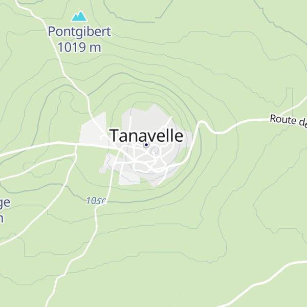 Map of Puy de Tanavelle