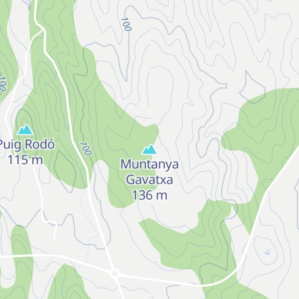 Map of Muntanya Gavatxa