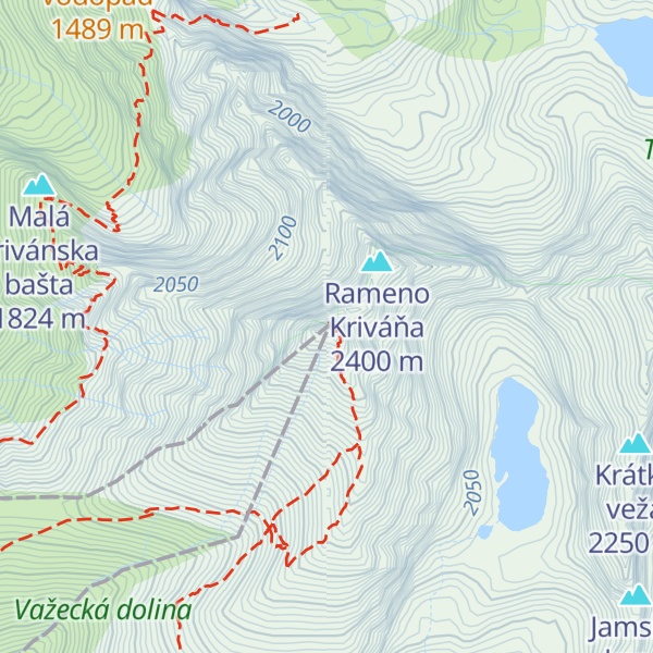 Map of Malý Kriváň