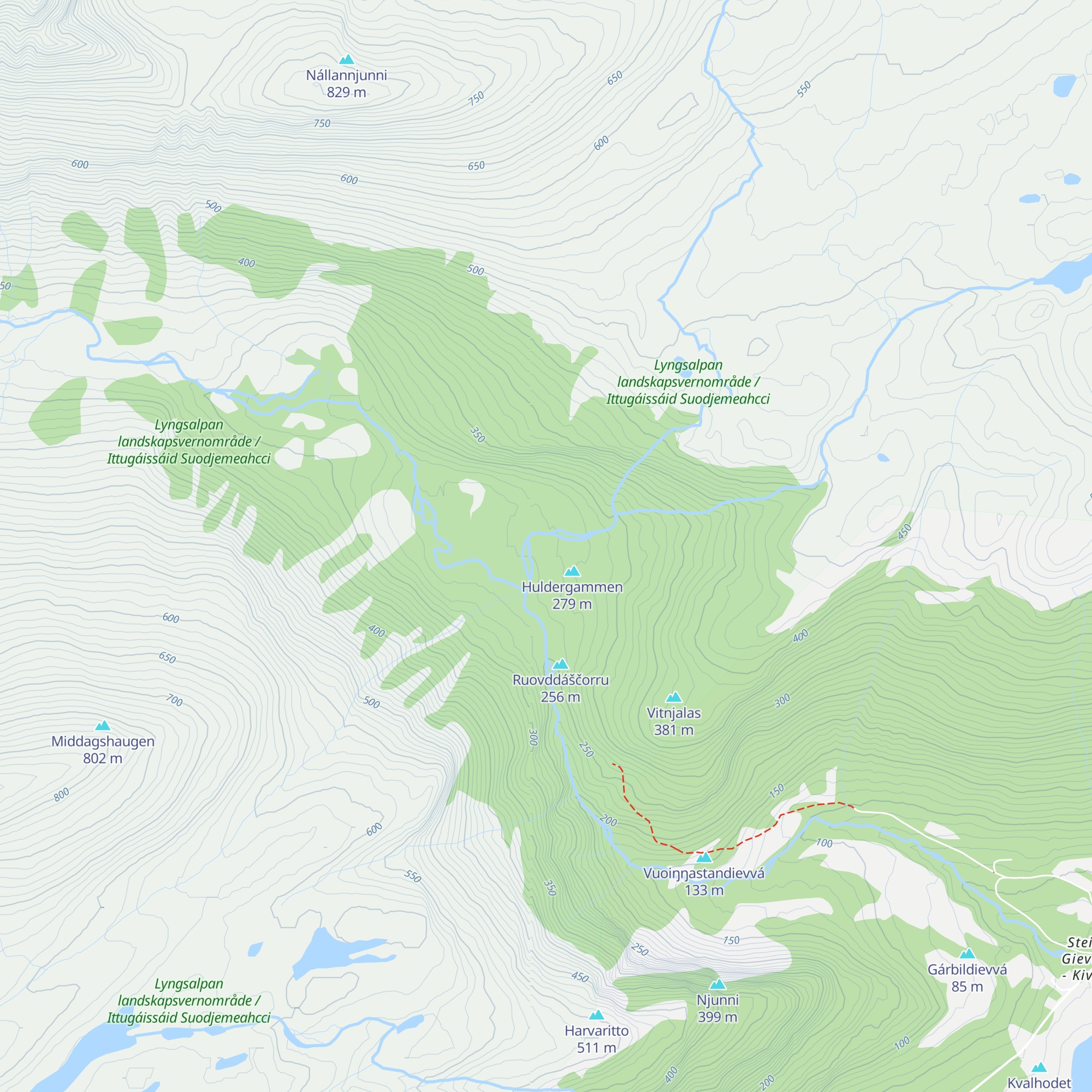 Steindalshytta map