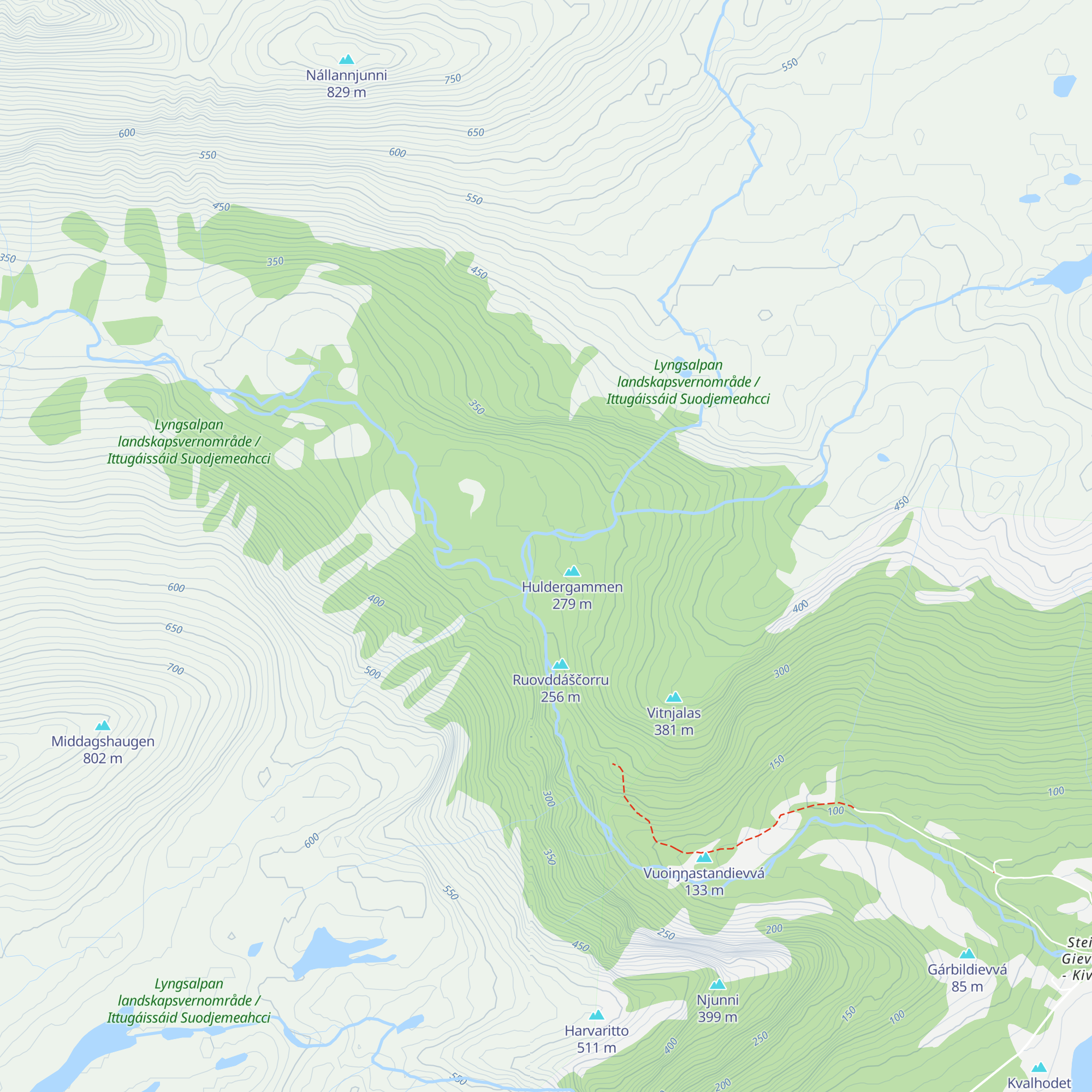 Steindalshytta map