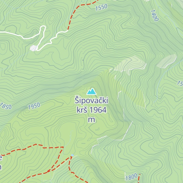 Map of Šipovački krš