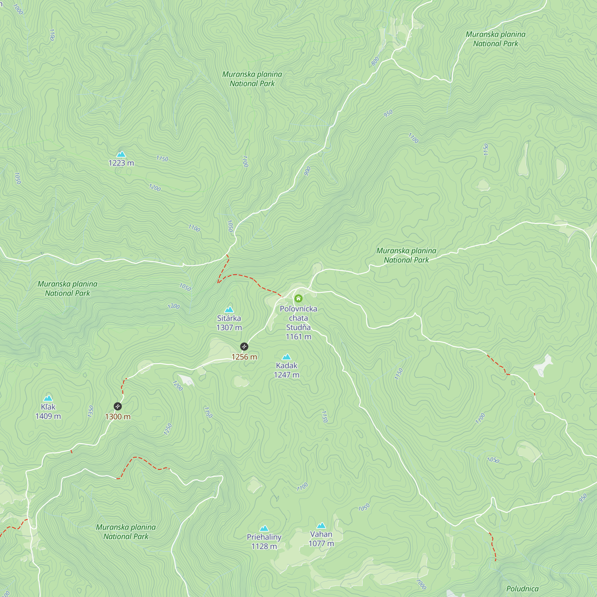 Poľovnícka chata Studňa map