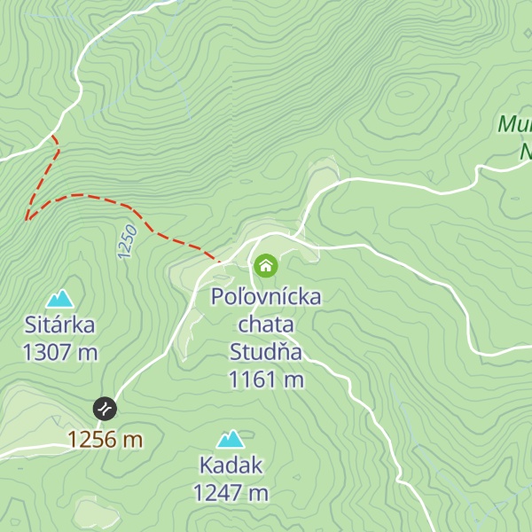 Map of Poľovnícka chata Studňa