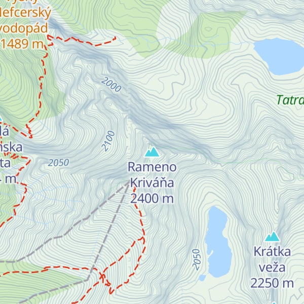Map of Rameno Kriváňa