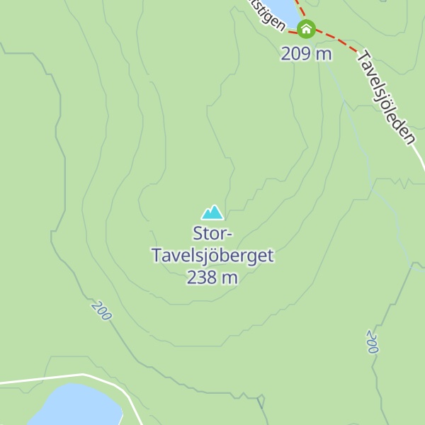 Map of Stor-Tavelsjöberget