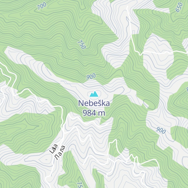Map of Nebeška