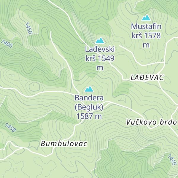 Map of Bandera (Begluk)