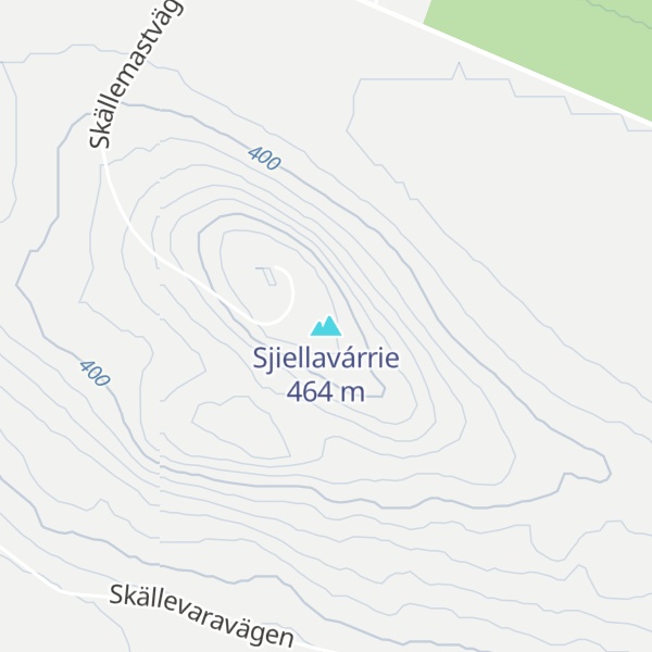 Map of Sjiellavárrie