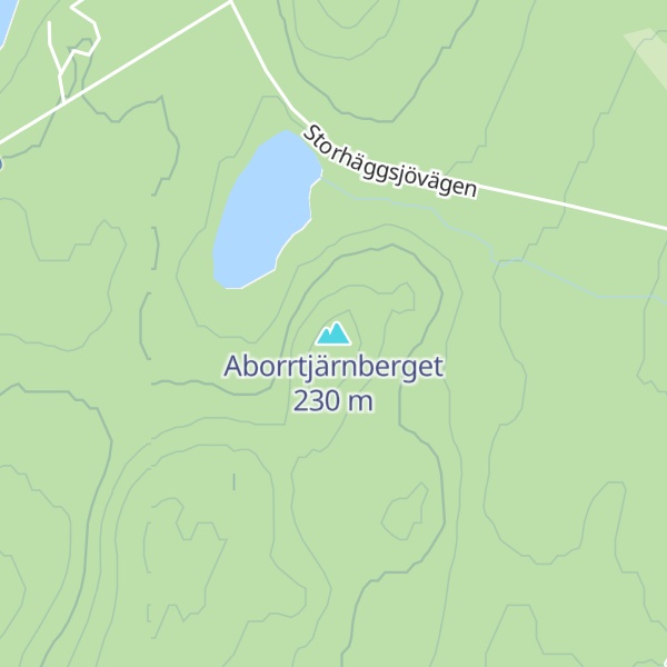 Map of Aborrtjärnberget