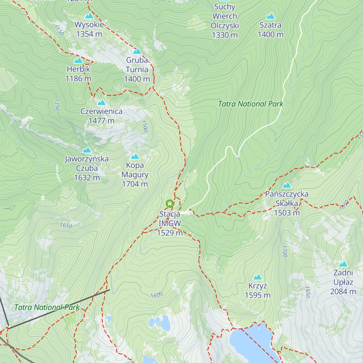 Księżówka map