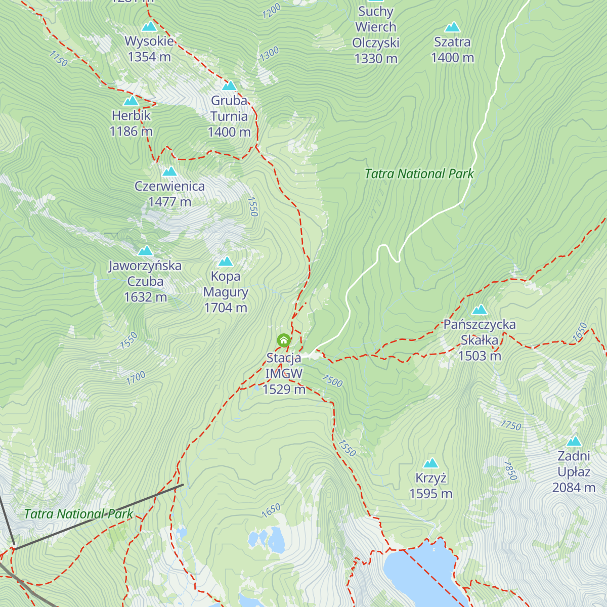 Księżówka map