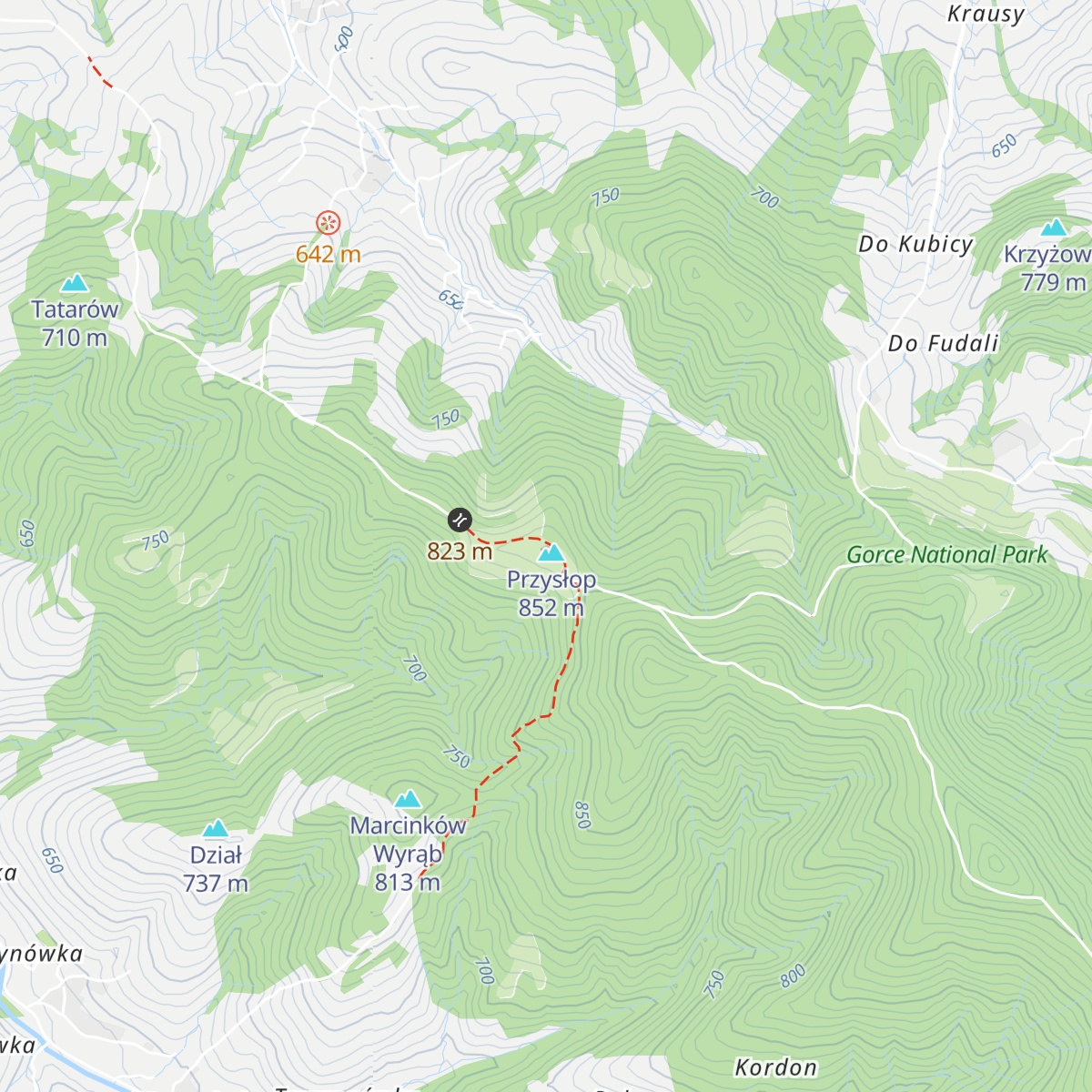 Schronisko PTTK na Maciejowej map