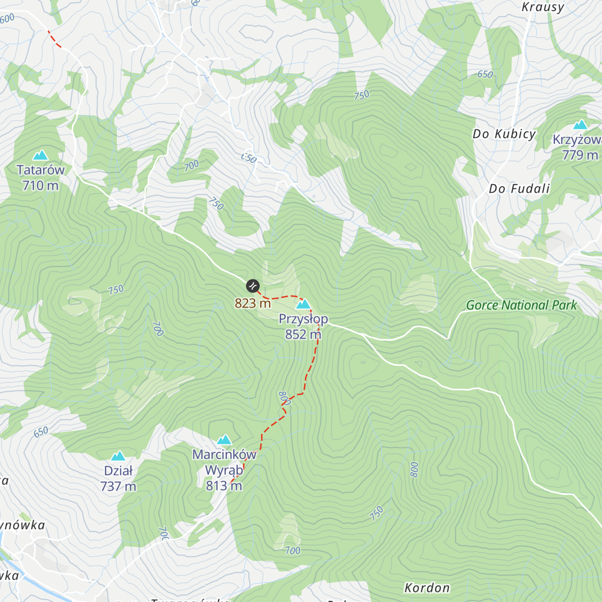 Schronisko PTTK na Maciejowej map