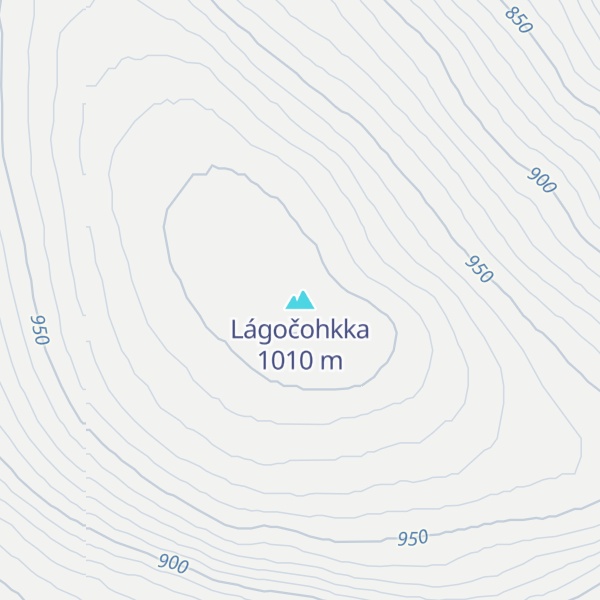 Map of Lágočohkka