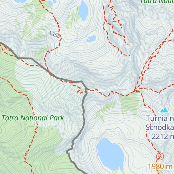 Map of Świnicka Kopa