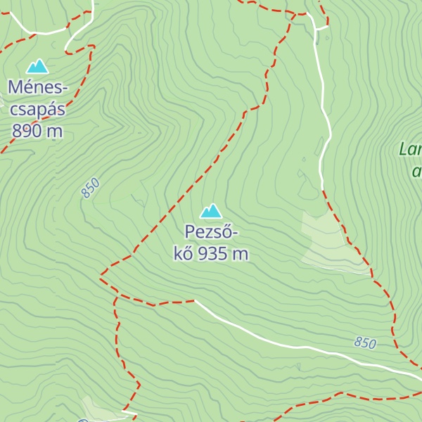 Map of Pezső-kő