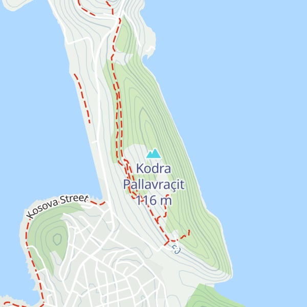 Map of Kodra Pallavraçit