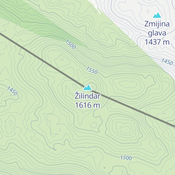 Map of Žilindar