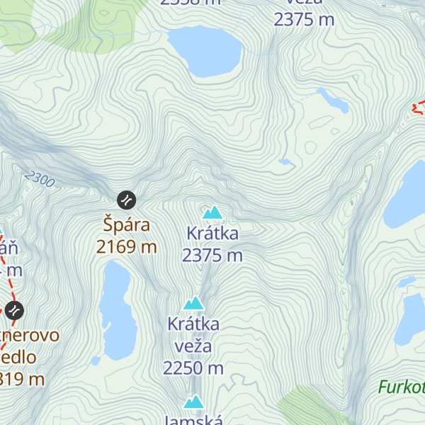 Map of Krátka