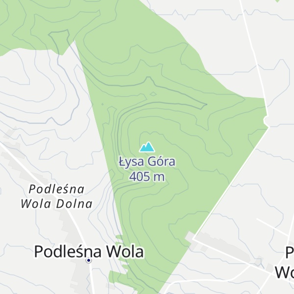 Map of Łysa Góra
