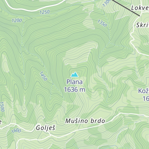 Map of Plana