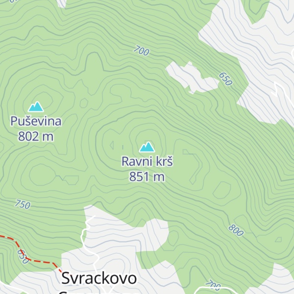 Map of Ravni krš