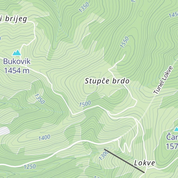 Map of Stupče brdo