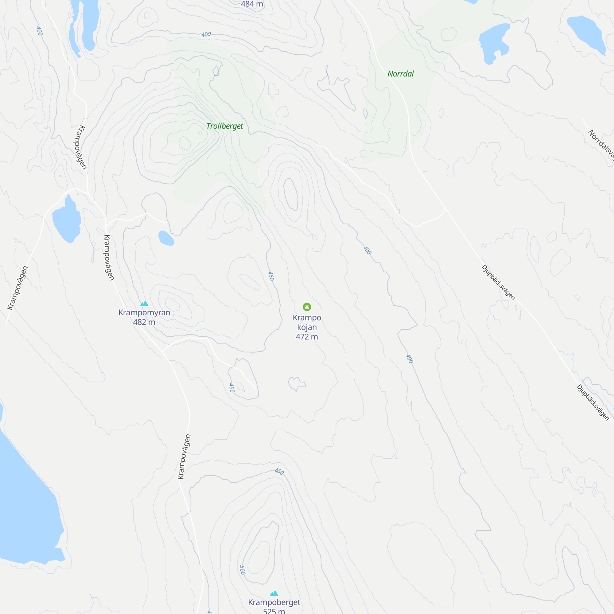 Krampo kojan map