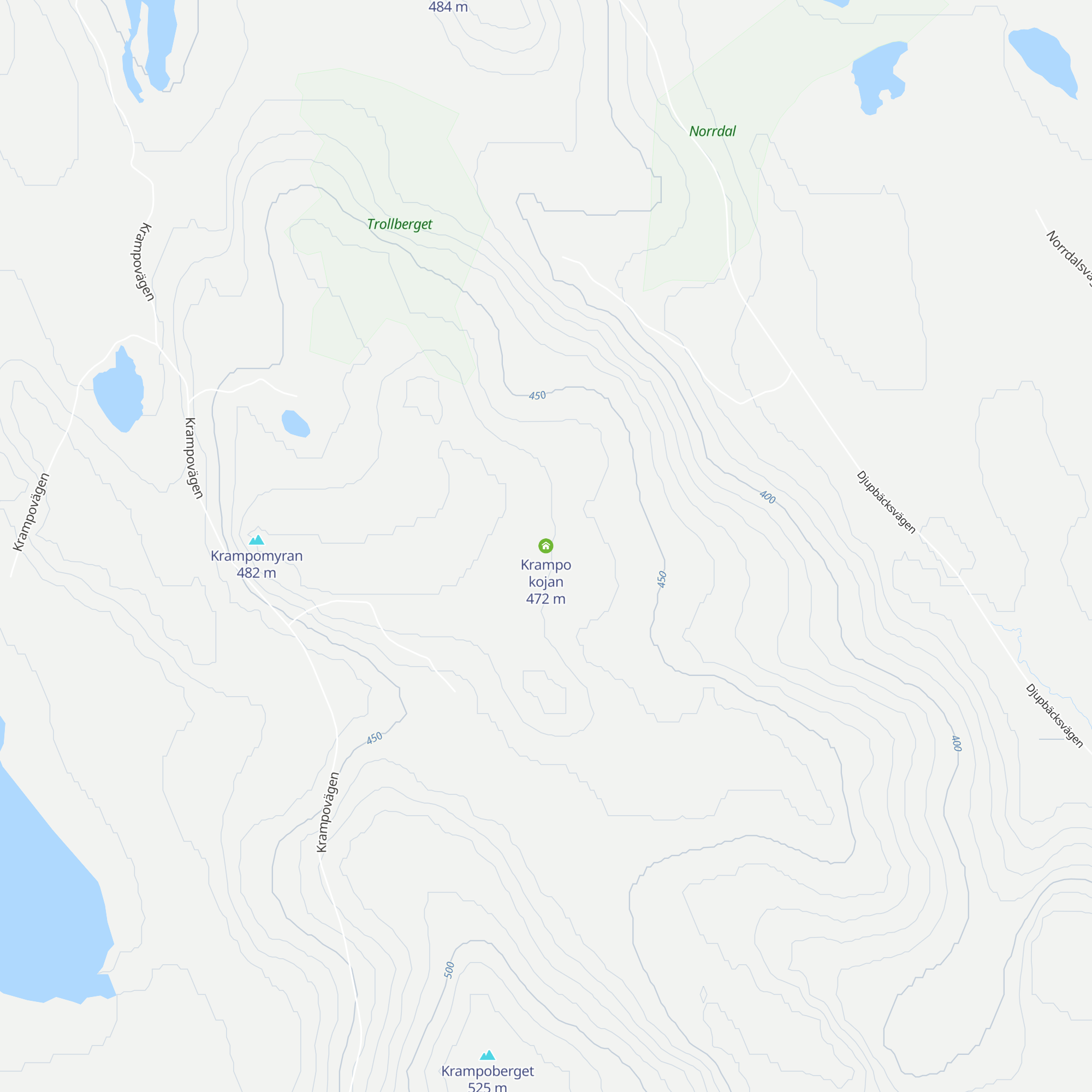 Krampo kojan map