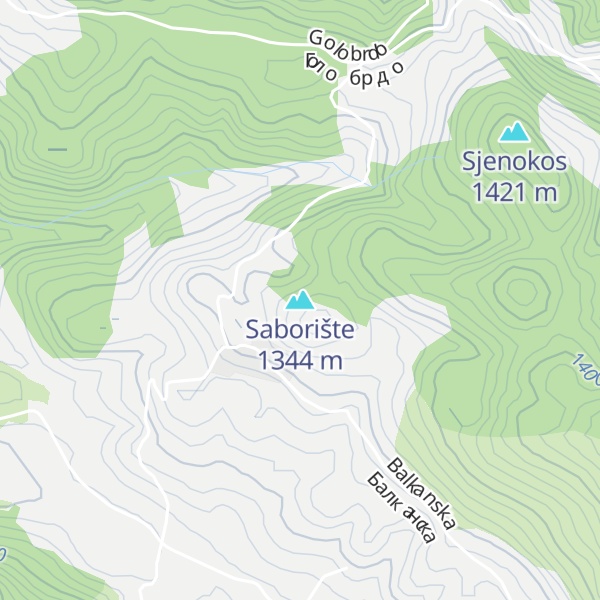 Map of Saborište