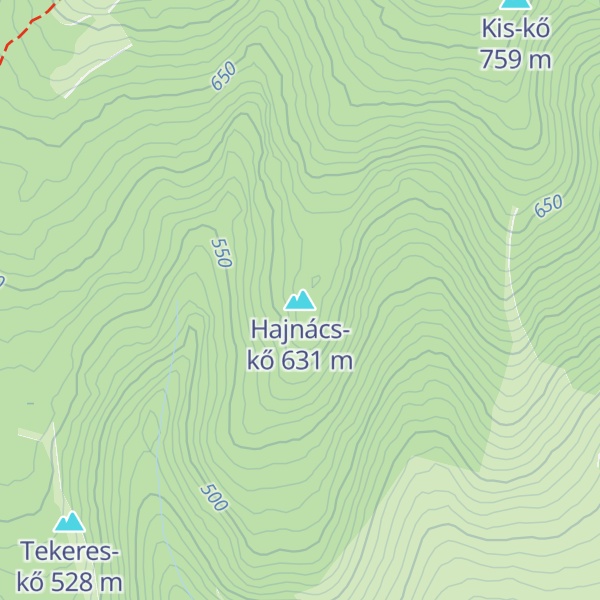 Map of Hajnács-kő