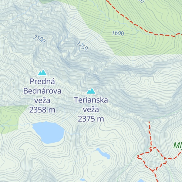 Map of Terianska veža