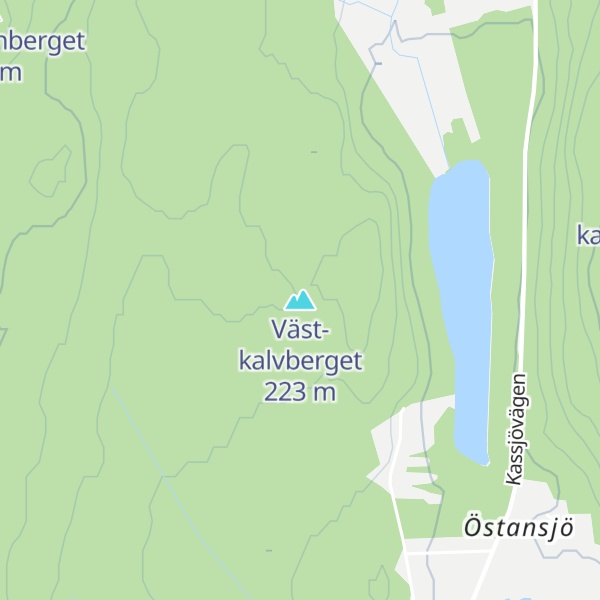 Map of Väst-kalvberget